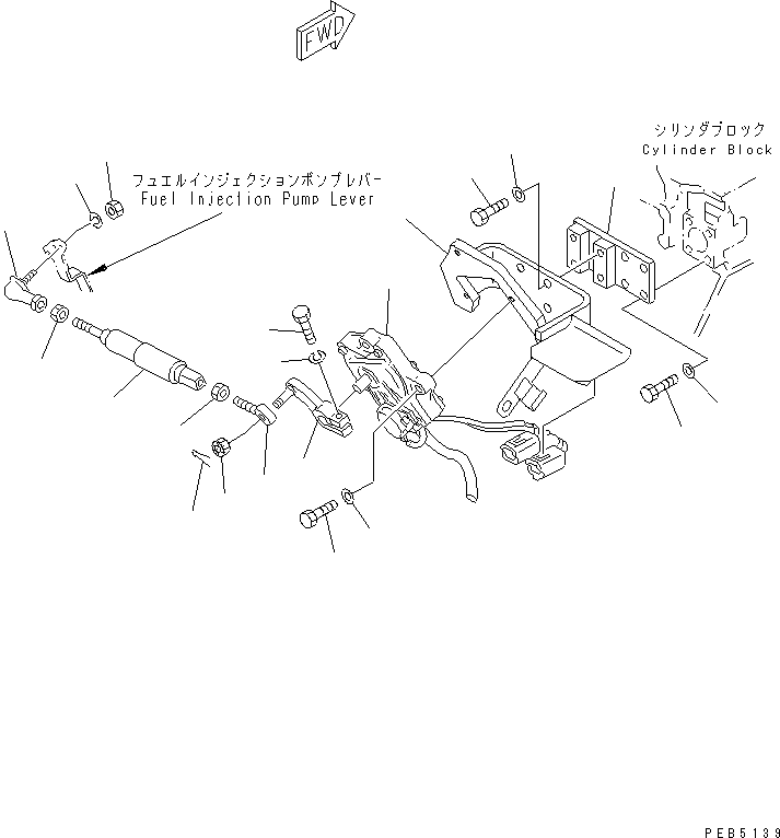 Excavators Komatsu / PC200-6H S/N 80001-UP (Hyper GX Spec.)(pc200-6c) / FUEL CONTROL(#94999-96513)(030130 : B0400-01A0A)