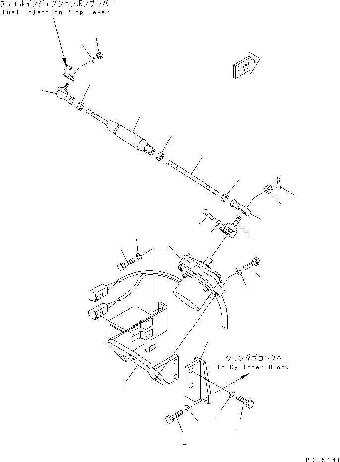 Excavators Komatsu / PC200-6H S/N 80001-UP (Hyper GX Spec.)(pc200-6c) / FUEL CONTROL(#96514-)(030140 : B0400-01A0C)