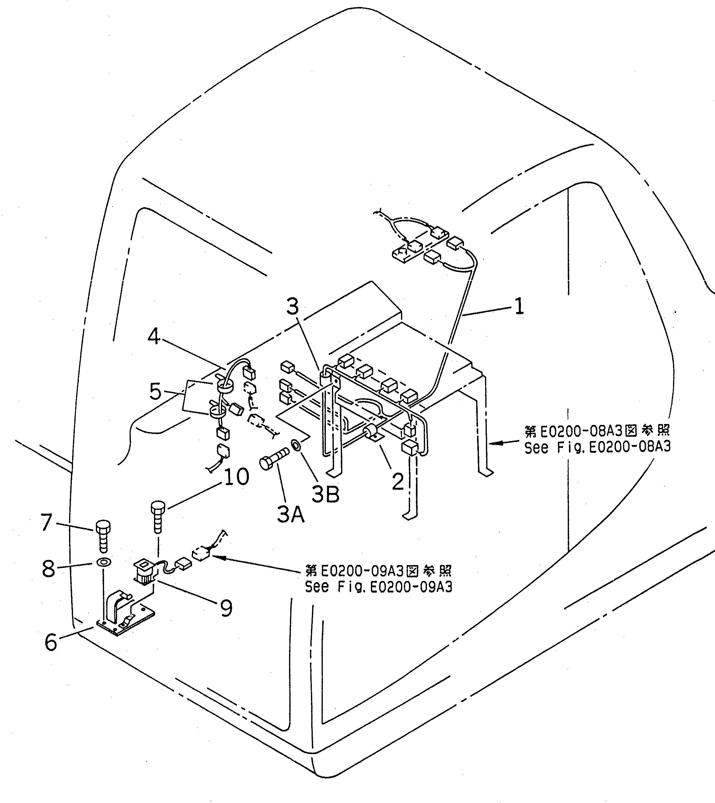 Excavators Komatsu / PC200-6H S/N 80001-UP (Hyper GX Spec.)(pc200-6c) / WIRING (EPC CONTROLLER HARNESS)(#94999-96513)(120350 : E0200-10A3A)
