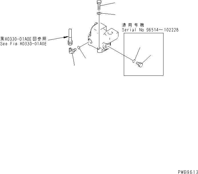 Excavators Komatsu / PC200-6H S/N 80001-UP (Hyper GX Spec.)(pc200-6c) / RETURN LINE (BLOCK)(#100717-)(150550 : H0330-03A0E)