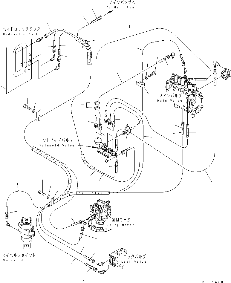 Excavators Komatsu / PC200-6H S/N 80001-UP (Hyper GX Spec.)(pc200-6c) / SOLENOID VALVE (SOLINOID VALVE LINE)(#96514-102228)(150890 : H1831-02A0A)