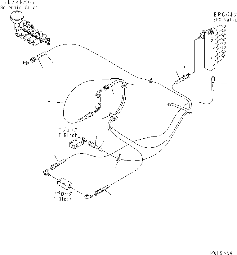 Excavators Komatsu / PC200-6H S/N 80001-UP (Hyper GX Spec.)(pc200-6c) / FLOOR FRAME (PPC WORK LINE) (EPC VALVE LINE) (EPC)(#102229-)(211240 : K1110-12A1A)