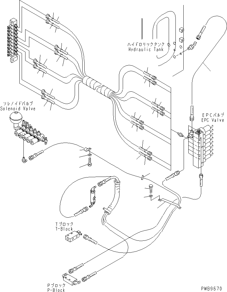 Excavators Komatsu / PC200-6H S/N 80001-UP (Hyper GX Spec.)(pc200-6c) / PPC WORK LINE (EPC VALVE LINE) (EPC)(#96514-102229)(211450 : K1520-01A1D)