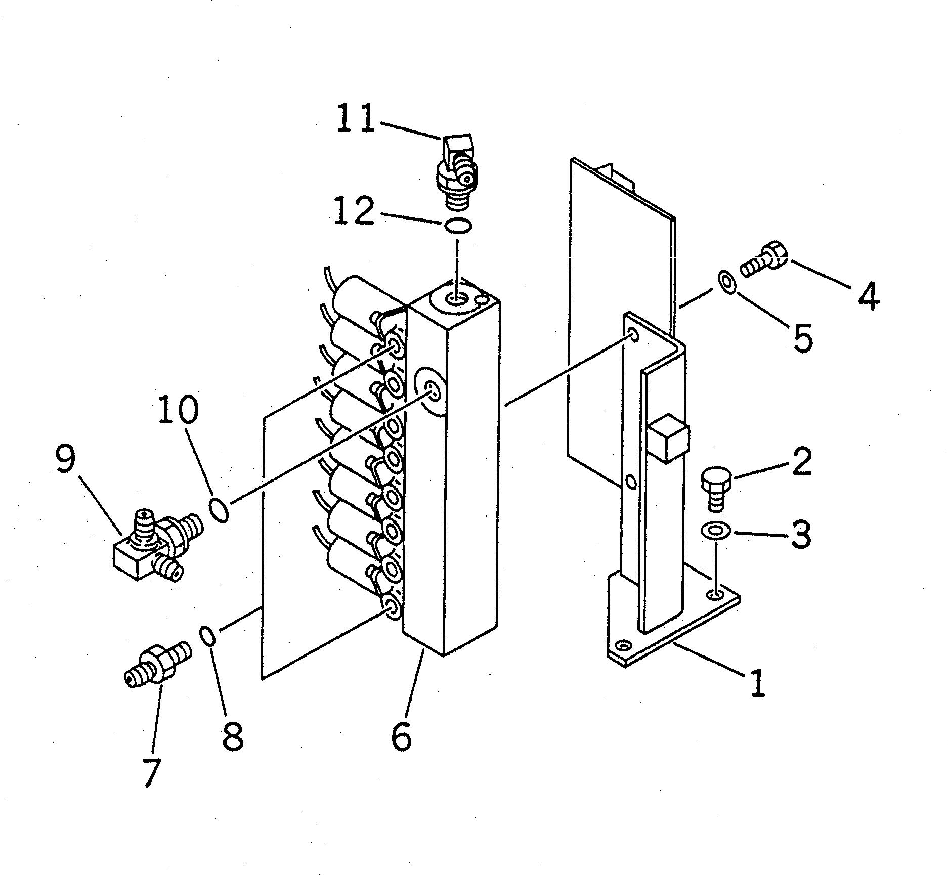 Excavators Komatsu / PC200-6H S/N 80001-UP (Hyper GX Spec.)(pc200-6c) / PPC WORK LINE (PPC WORK LINE BLOCK AND EPC BRACKET) (EPC)(#94999-96513)(211480 : K1520-02A1A)