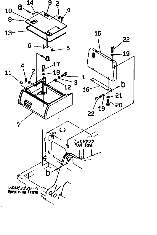 Excavators Komatsu / PC200-6H S/N 80001-UP (Hyper GX Spec.)(pc200-6c) / RIGHT SIDE CASE(#80001-86929)(240340 : M1220-01A1)