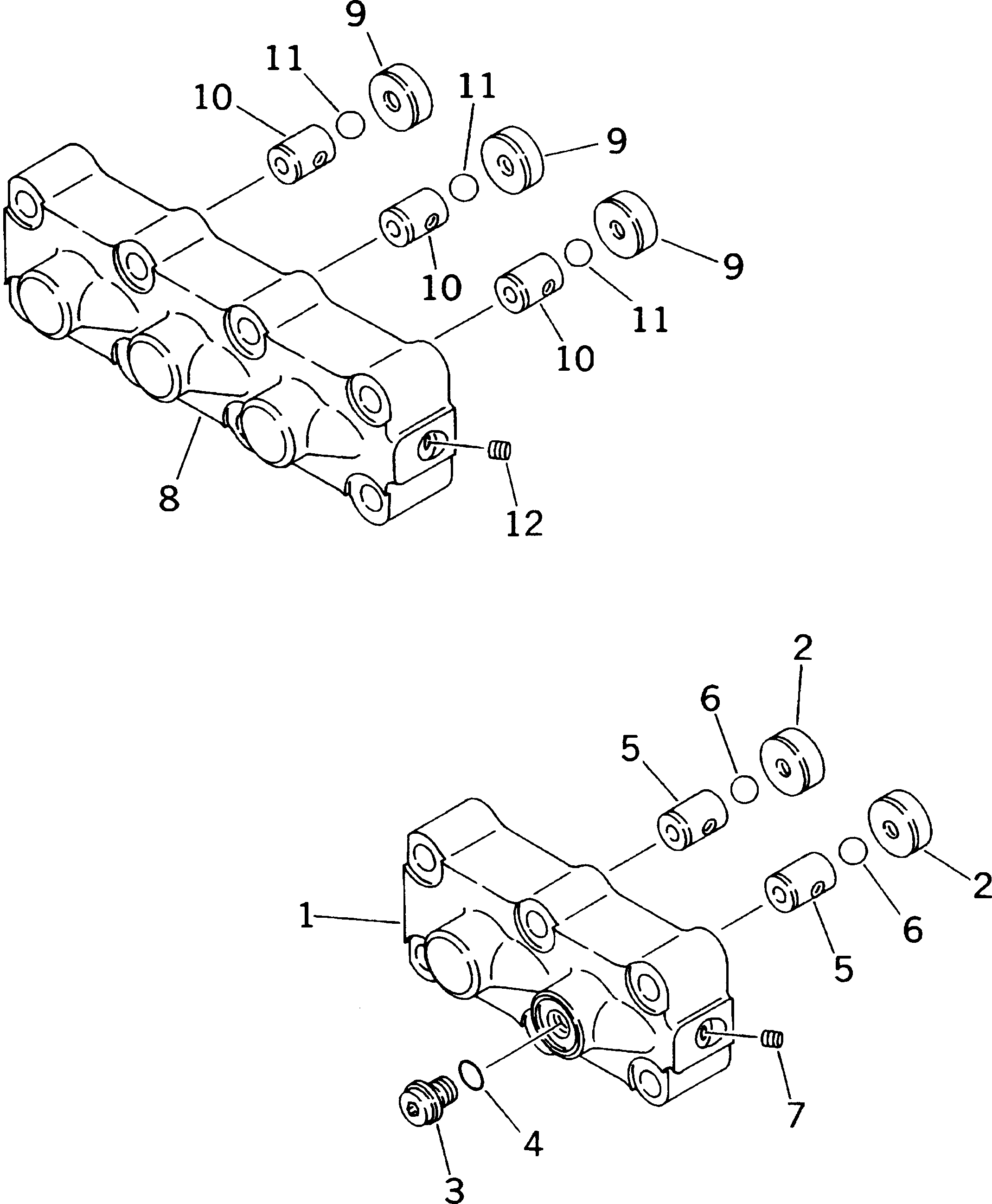 Excavators Komatsu / PC200-6H S/N 80001-UP (Hyper GX Spec.)(pc200-6c) / MAIN VALVE (4/11)(#89799-96513)(481350 : Y1660-04A0A)
