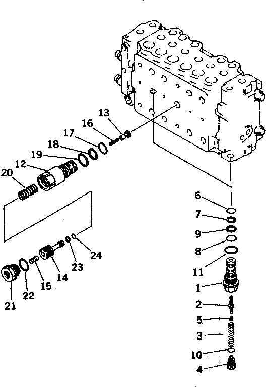 Excavators Komatsu / PC200-6H S/N 80001-UP (Hyper GX Spec.)(pc200-6c) / MAIN VALVE (8/11)(#88000-94998)(481530 : Y1660-08A0A)