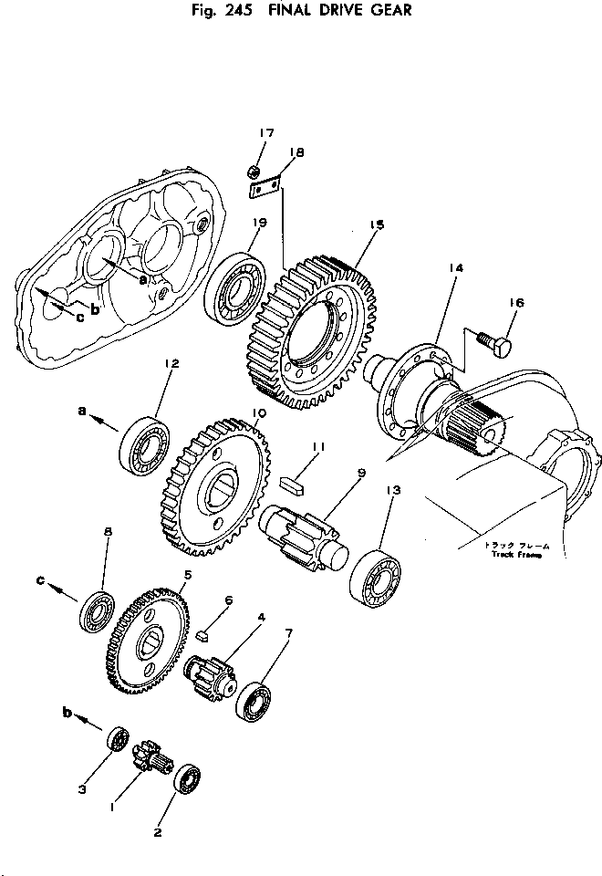 Excavators Komatsu / PC200-1 S/N 10001-UP(pc200-8c) / FINAL DRIVE GEAR(060100 : 245)