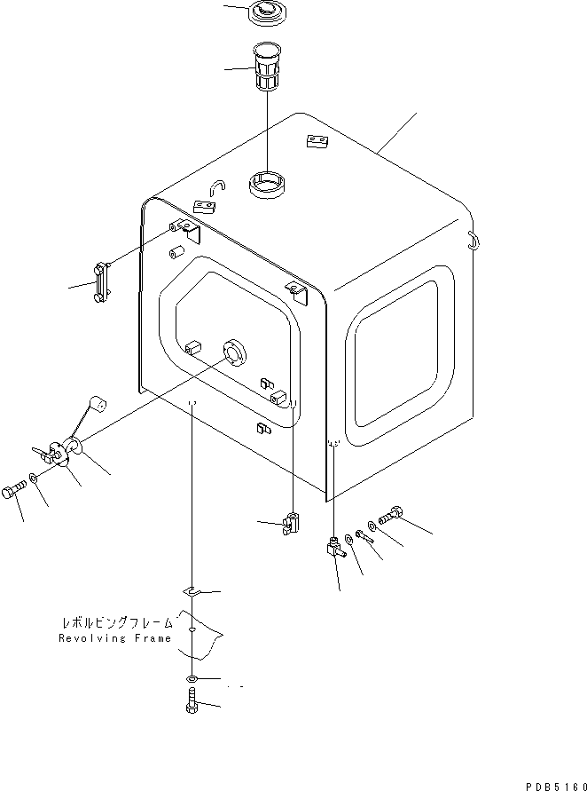 Excavators Komatsu / PC200-6J S/N 80001-UP(pc200-9r) / FUEL TANK(#94999-96513)(090020 : D0100-01A0B)