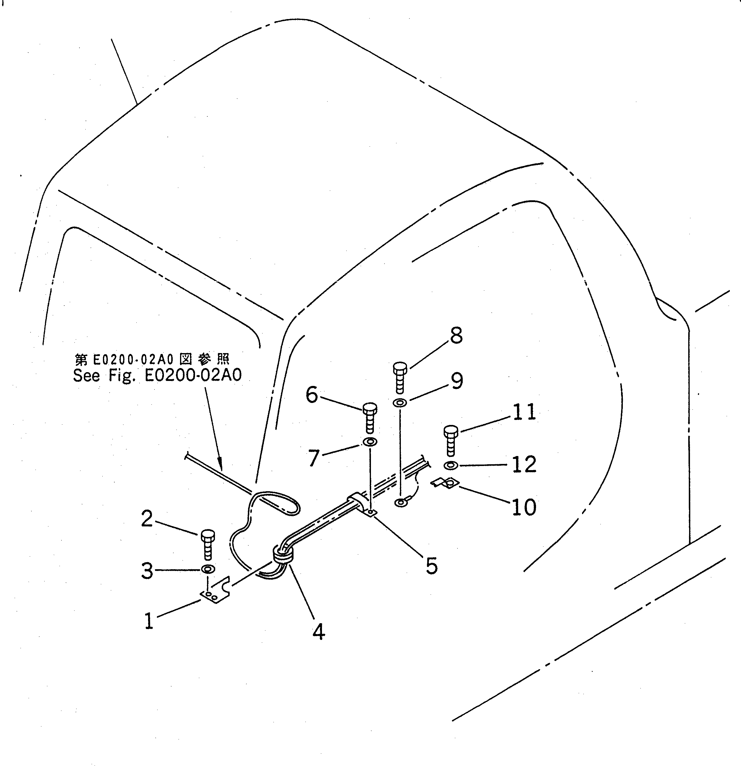 Excavators Komatsu / PC200-6J S/N 80001-UP(pc200-9r) / WIRING (CLAMP)(#80001-94998)(120290 : E0200-05A0)