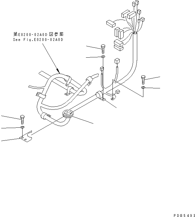 Excavators Komatsu / PC200-6J S/N 80001-UP(pc200-9r) / WIRING (CLAMP)(#94999-96513)(120300 : E0200-05A0B)