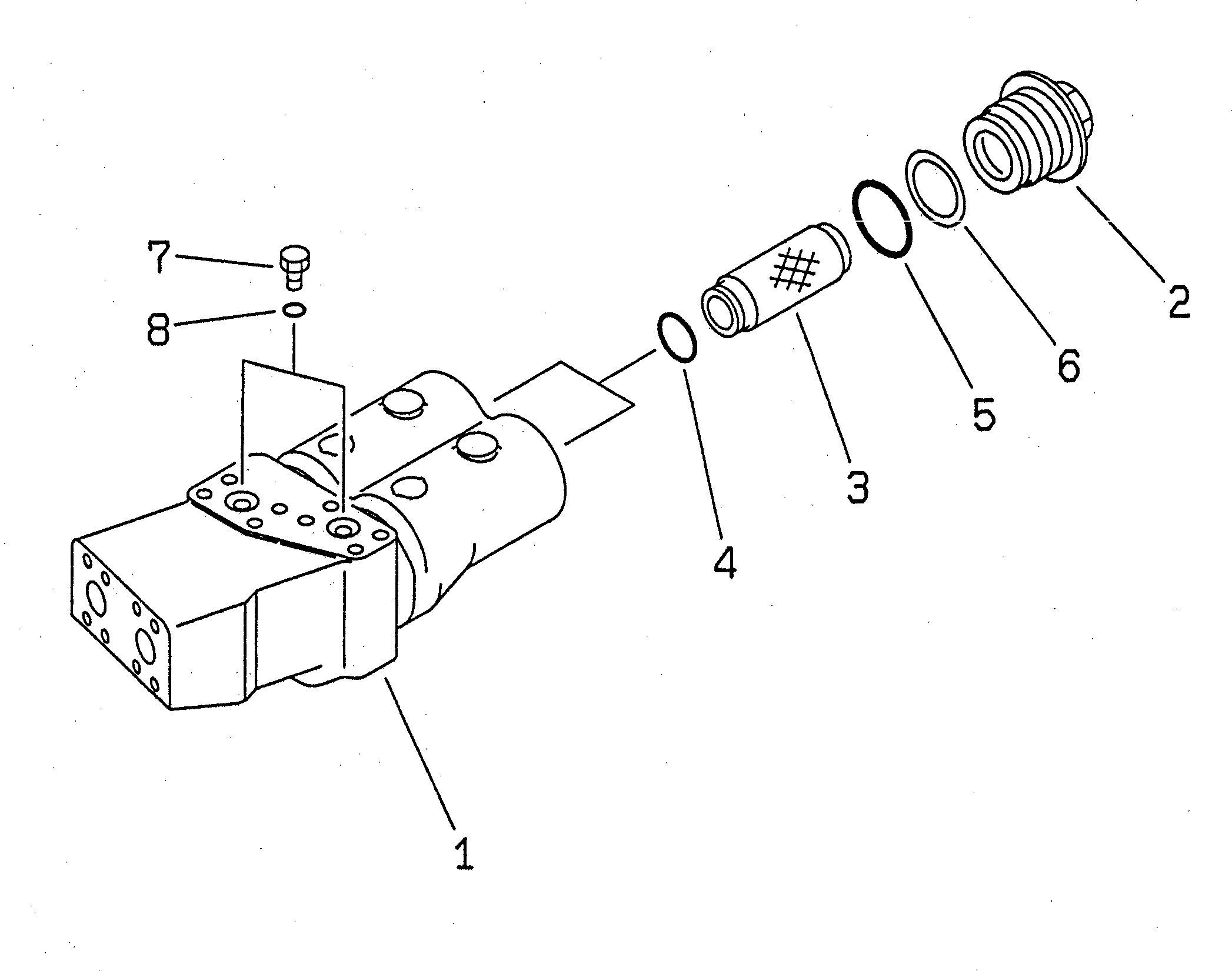 Excavators Komatsu / PC200-6J S/N 80001-UP(pc200-9r) / DELIVERY LINE (INLINES FILTER)(#80001-94998)(150570 : H0312-01A1)