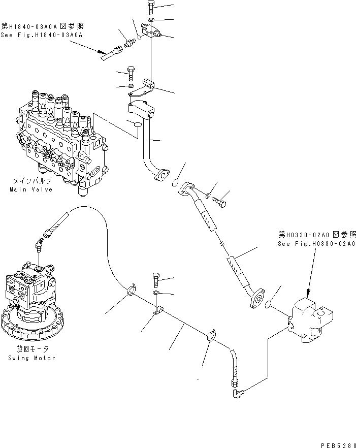 Excavators Komatsu / PC200-6J S/N 80001-UP(pc200-9r) / RETURN LINE (HOSE)(#94999-99471)(150720 : H0330-01A0E)
