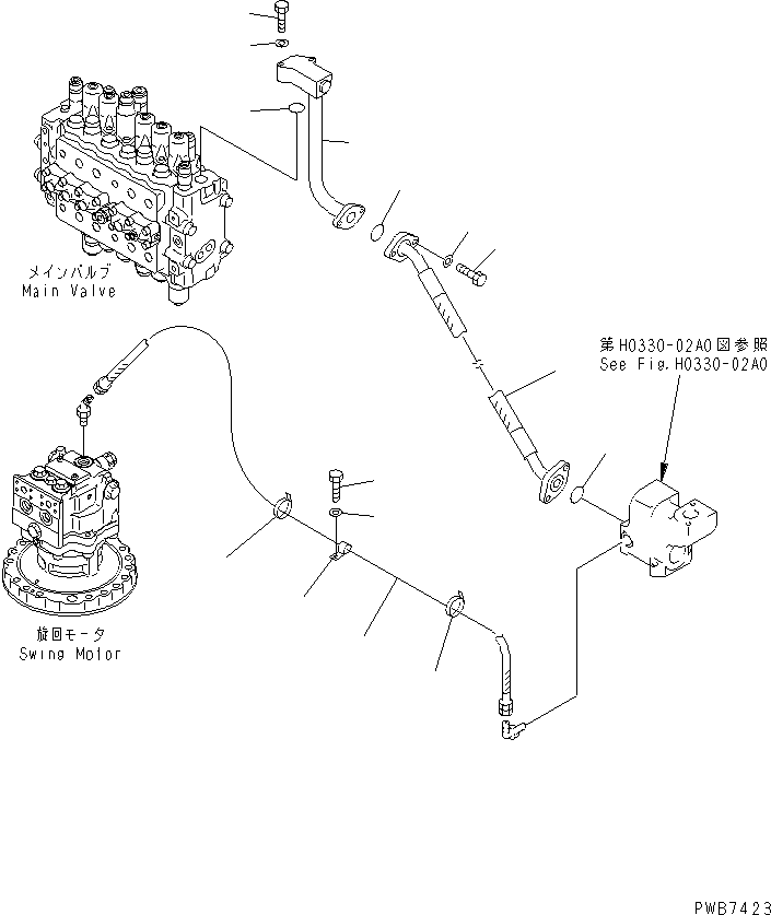 Excavators Komatsu / PC200-6J S/N 80001-UP(pc200-9r) / RETURN LINE (HOSE)(#99472-100716)(150730 : H0330-01A0G)