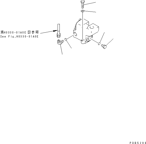Excavators Komatsu / PC200-6J S/N 80001-UP(pc200-9r) / RETURN LINE (BLOCK)(#94999-96513)(150840 : H0330-03A0C)