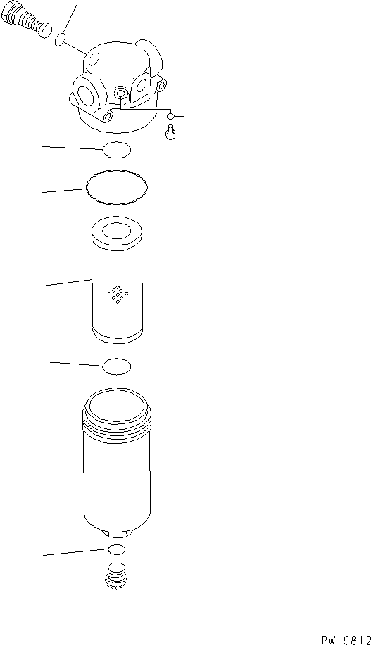 Excavators Komatsu / PC200-6J S/N 80001-UP(pc200-9r) / ATTACHMENT LINE (1 ACTUATOR) (RETURN LINE) (FILTER)(#80001-102448)(151220 : H1270-05A0)