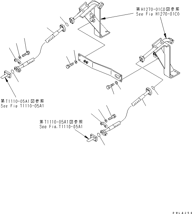 Excavators Komatsu / PC200-6J S/N 80001-UP(pc200-9r) / ATTACHMENT LINE (1 ACTUATOR) (SIMPLE) (KIT) (2/2)(#94999-)(151330 : H1270-06C0)