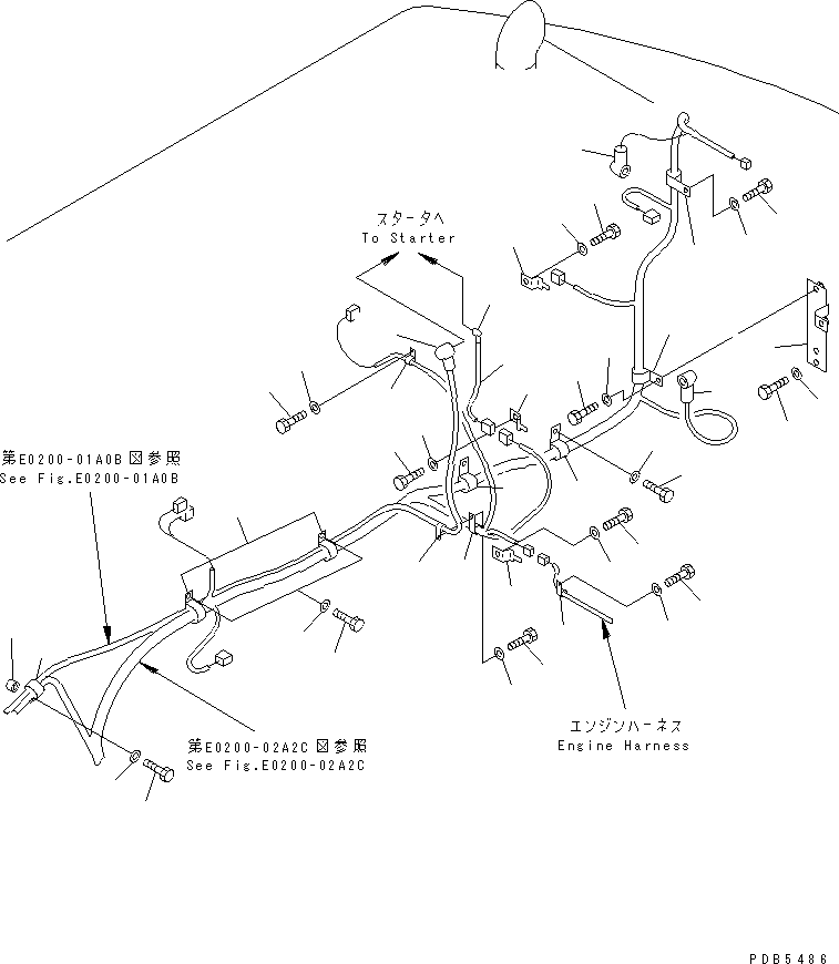Excavators Komatsu / PC200-6Z S/N 80001-UP(pc200-br) / WIRING (MAIN HARNESS) (CLIP)(#94999-96513)(120160 : E0200-03A2C)