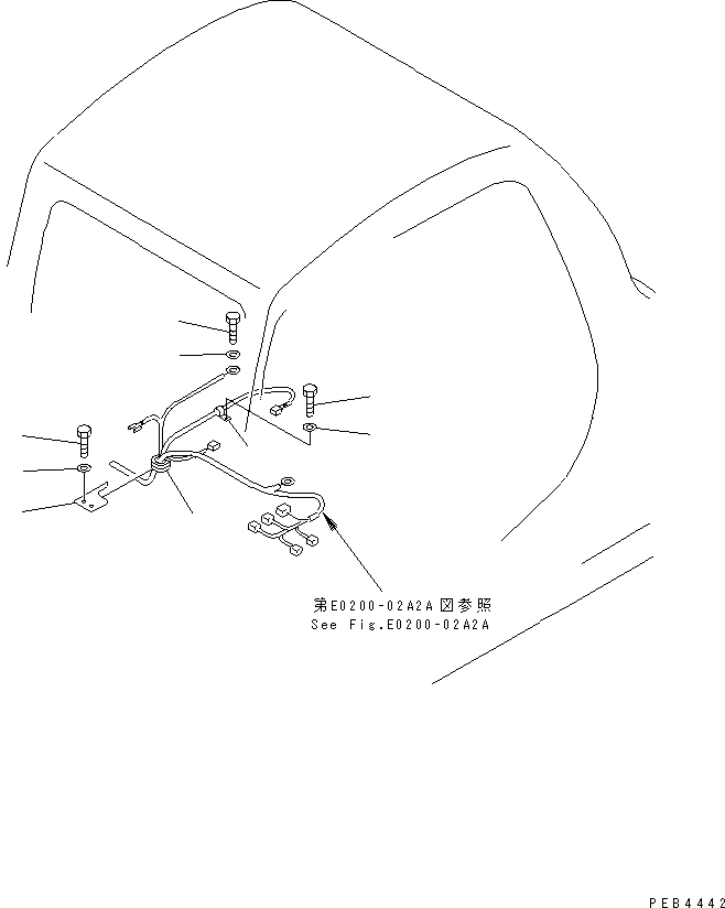 Excavators Komatsu / PC200-6Z S/N 80001-UP(pc200-br) / WIRING (CLAMP)(#88000-94998)(120260 : E0200-05A2A)