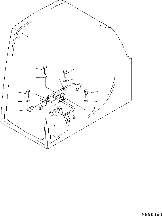 Excavators Komatsu / PC200-6Z S/N 80001-UP(pc200-br) / WIRING (CLAMP)(#96514-)(120280 : E0200-05A2D)
