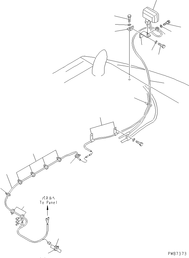 Excavators Komatsu / PC200-6Z S/N 80001-UP(pc200-br) / REAR WORK LAMP(#96514-)(120380 : E0320-01A1)