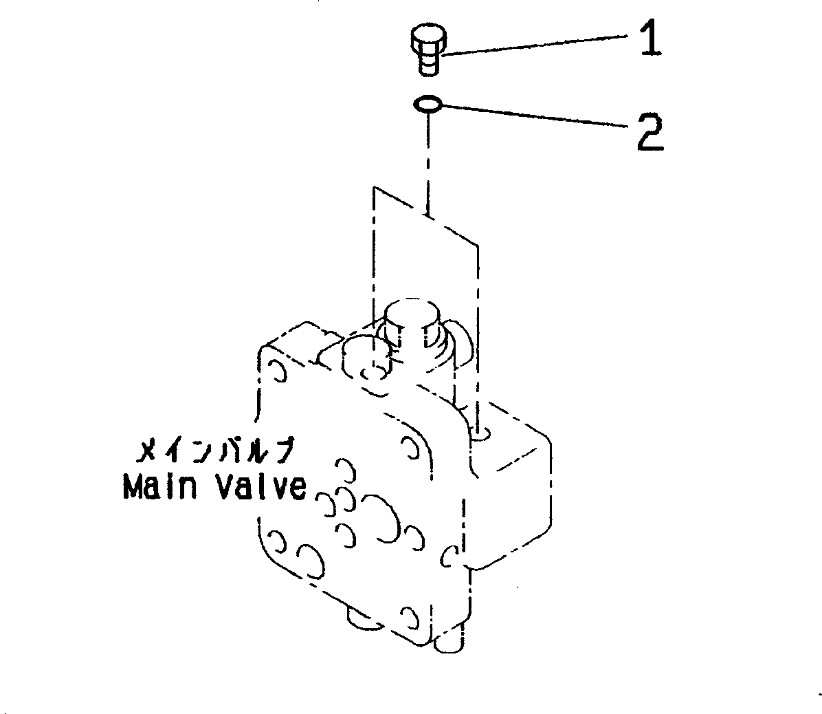 Excavators Komatsu / PC200-6Z S/N 80001-UP(pc200-br) / MAIN VALVE (PLUG)(#83952-)(150440 : H0120-03A2)