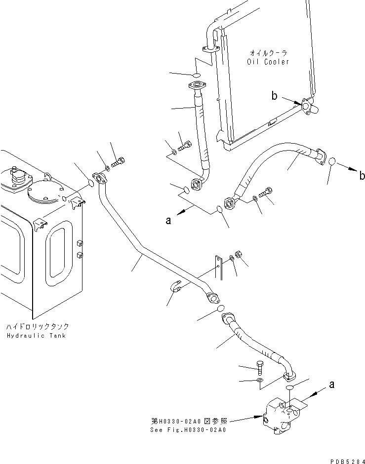 Excavators Komatsu / PC200-6Z S/N 80001-UP(pc200-br) / OIL COOLER LINE (DUST PROOF SPEC.)(#108127-)(150750 : H0320-01A4)