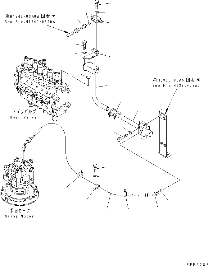 Excavators Komatsu / PC200-6Z S/N 80001-UP(pc200-br) / RETURN LINE (HOSE)(#94999-99471)(150820 : H0330-01A5)