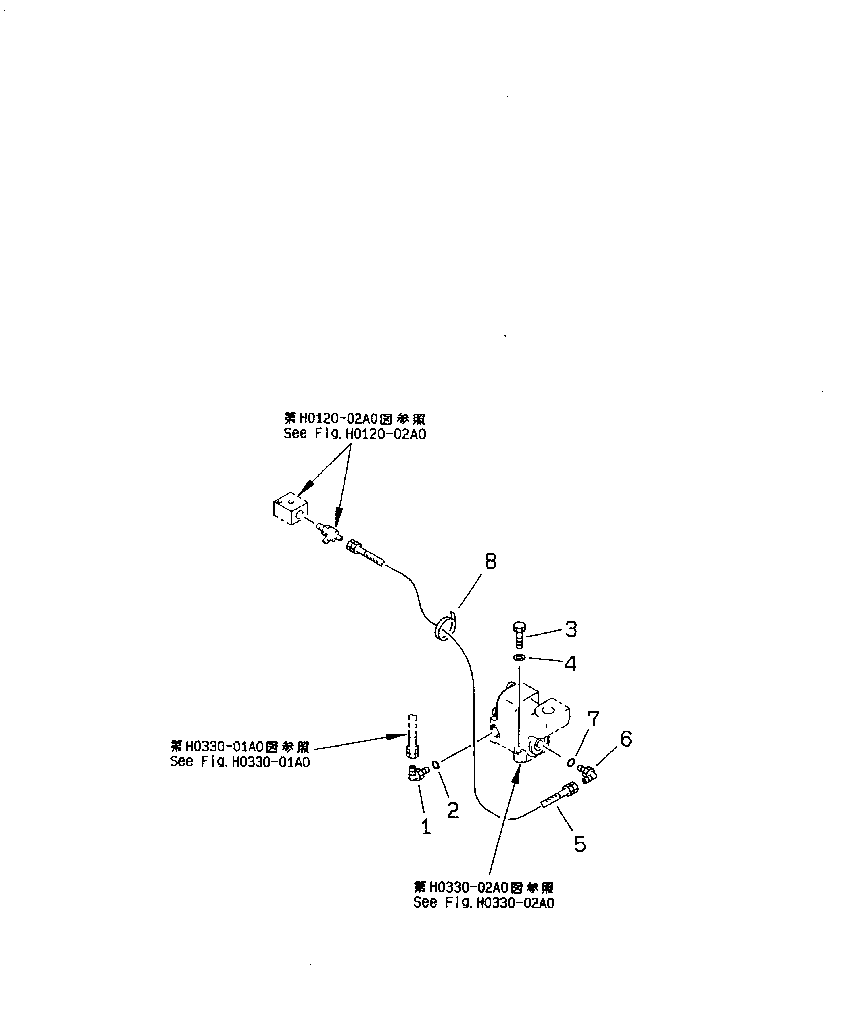 Excavators Komatsu / PC200-6Z S/N 80001-UP(pc200-br) / RETURN LINE (BLOCK)(#80001-86929)(150900 : H0330-03A0)