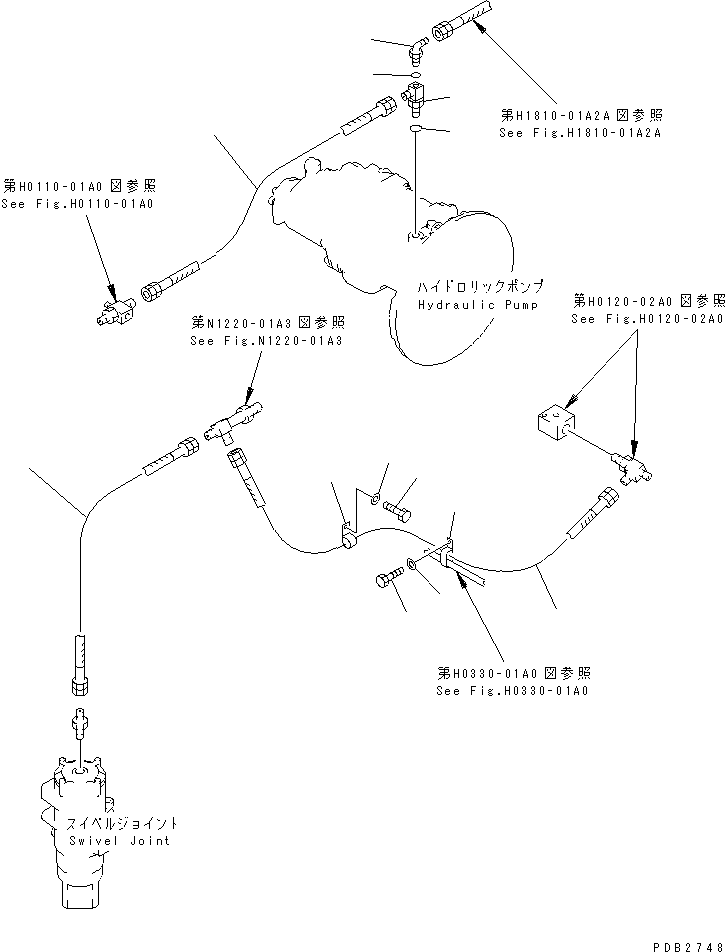 Excavators Komatsu / PC200-6Z S/N 80001-UP(pc200-br) / DRAIN LINE(#86942-94998)(151030 : H0340-01A3A)