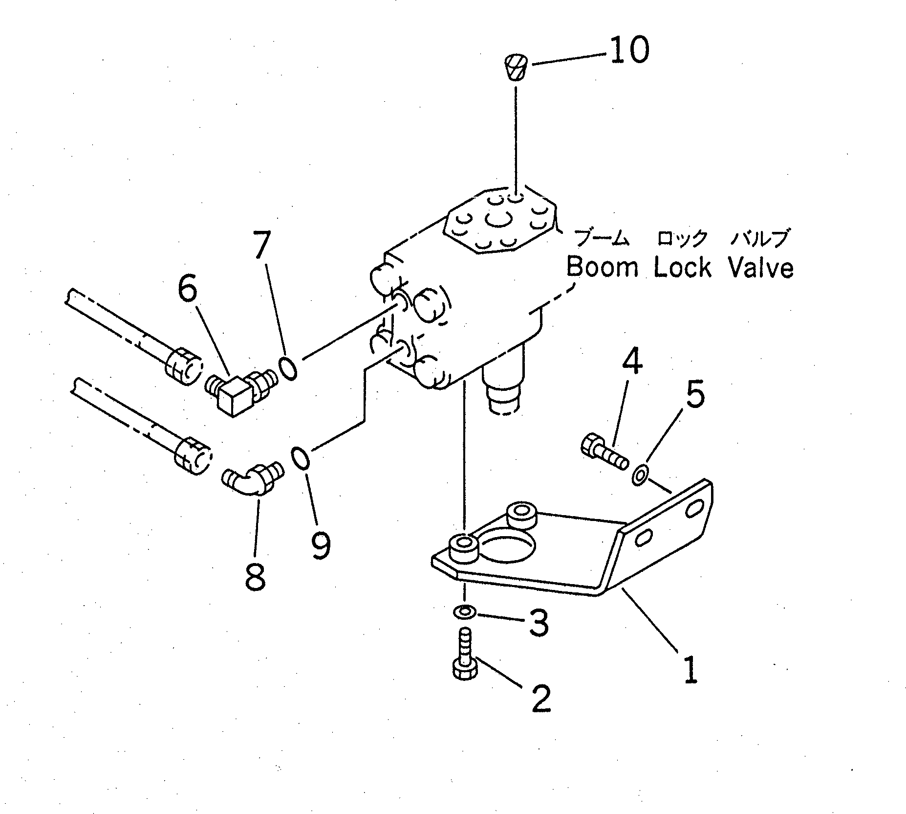 Excavators Komatsu / PC200-6Z S/N 80001-UP(pc200-br) / DRIFT PRIVENTIVE (BOOM)(151120 : H1240-01A0)