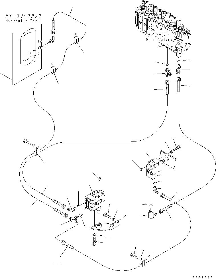 Excavators Komatsu / PC200-6Z S/N 80001-UP(pc200-br) / DRIFT PRIVENTIVE (ARM)(#96514-)(151180 : H1240-01A3C)