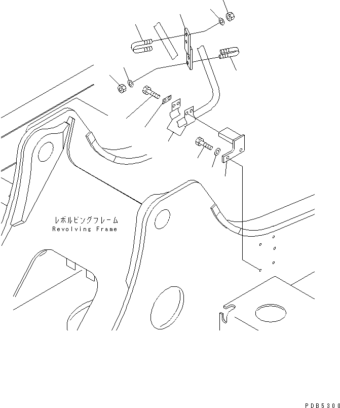 Excavators Komatsu / PC200-6Z S/N 80001-UP(pc200-br) / BOOM LINE CLAMP(#96514-)(151240 : H1270-01A8A)