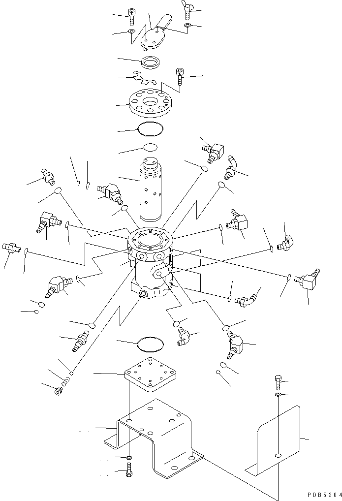 Excavators Komatsu / PC200-6Z S/N 80001-UP(pc200-br) / MULTI PATTERN VALVE (4WAY) (MULTI VALVE)(#94999-96513)(151570 : H1280-03A0B)