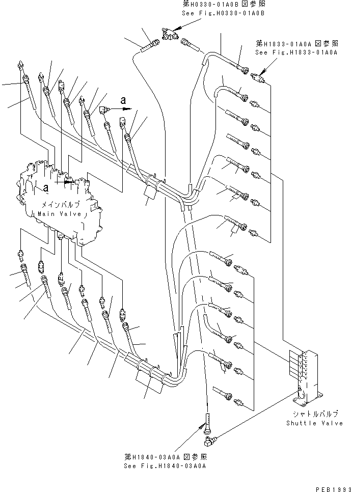 Excavators Komatsu / PC200-6Z S/N 80001-UP(pc200-br) / PPC MAIN LINE (VALVE PPC LINES)(#86930-94998)(152040 : H1840-01A0B)