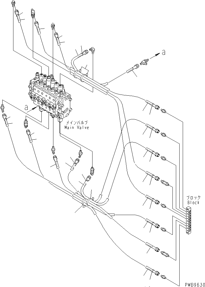 Excavators Komatsu / PC200-6Z S/N 80001-UP(pc200-br) / PPC MAIN LINE (VALVE PPC LINES)(#102229-)(152070 : H1840-01A0G)