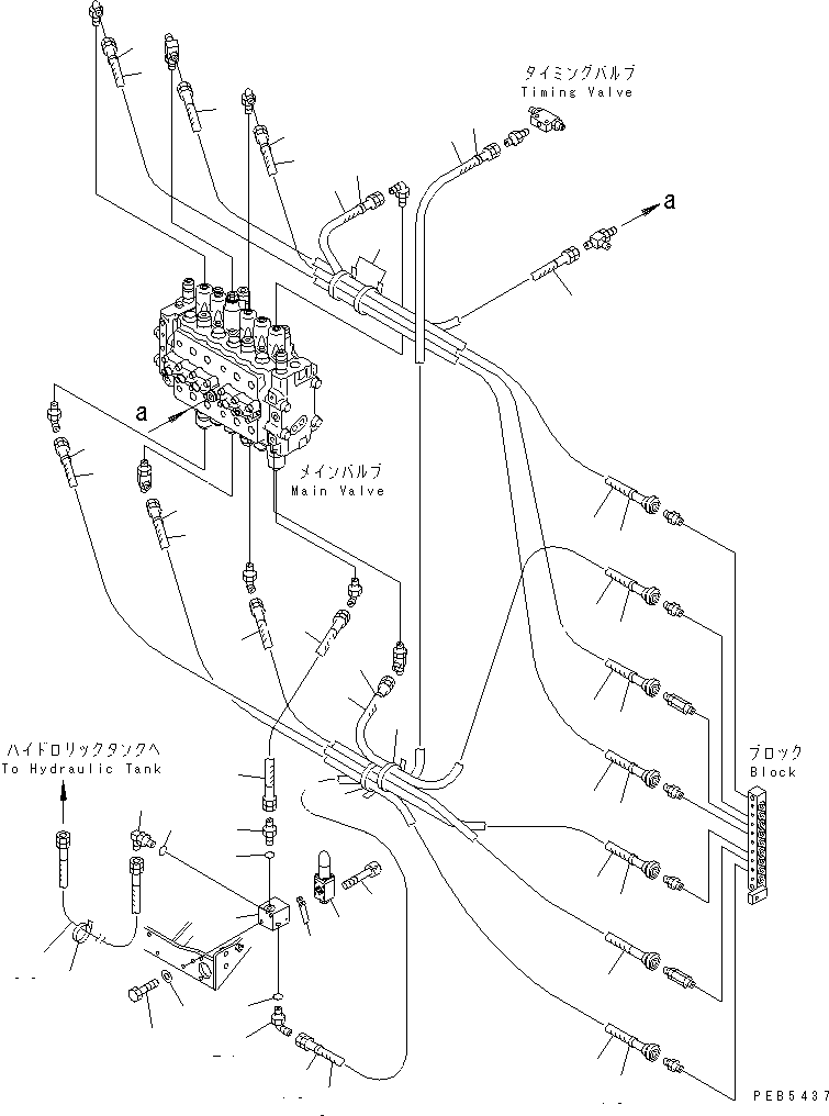Excavators Komatsu / PC200-6Z S/N 80001-UP(pc200-br) / PPC MAIN LINE (VALVE PPC LINES) (DEMOLITION SPEC.)(#94999-99471)(152120 : H1840-01B1B)