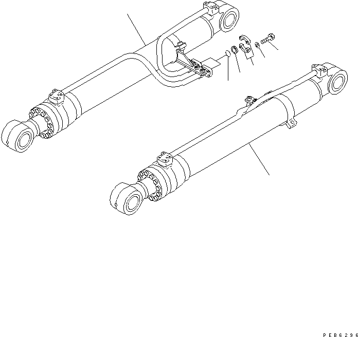 Excavators Komatsu / PC200CA-6 S/N T10001-UP (For Canada / Made in Thailand (KBC))(pc200cac) / BOOM CYLINDER (BLIND PARTS) (FOR COMPONENT)(#C10001-)(360140 : T1120-02A1)