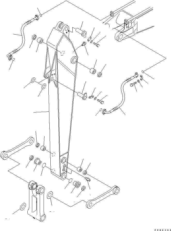 Excavators Komatsu / PC200CA-6 S/N T10001-UP (For Canada / Made in Thailand (KBC))(pc200cac) / ARM (2.9M)(#C10001-)(360200 : T1210-01A3)