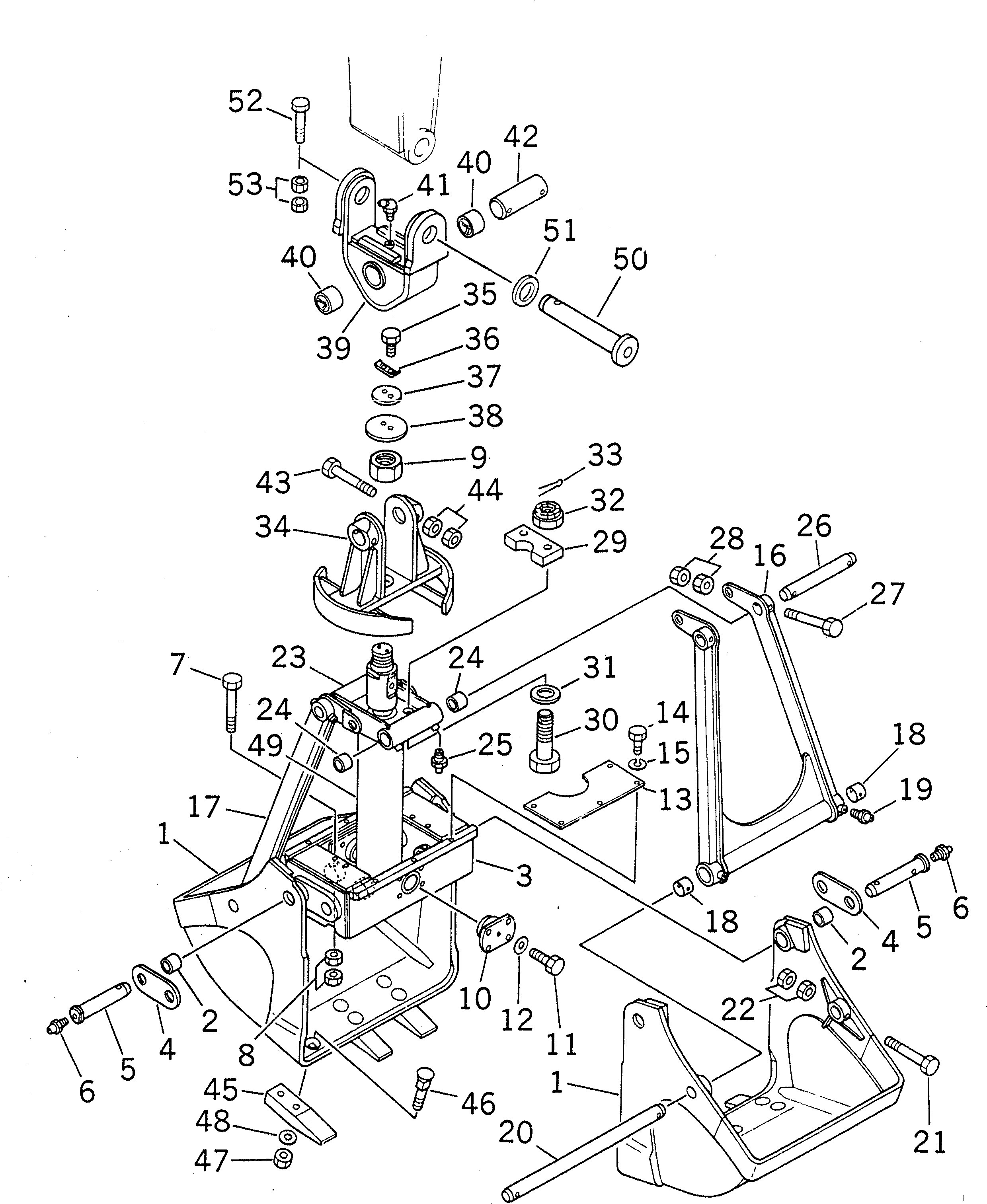 Excavators Komatsu / PC200CA-6 S/N T10001-UP (For Canada / Made in Thailand (KBC))(pc200cac) / CLAMSHELL BUCKET(#C10001-)(360300 : T1510-01A0)