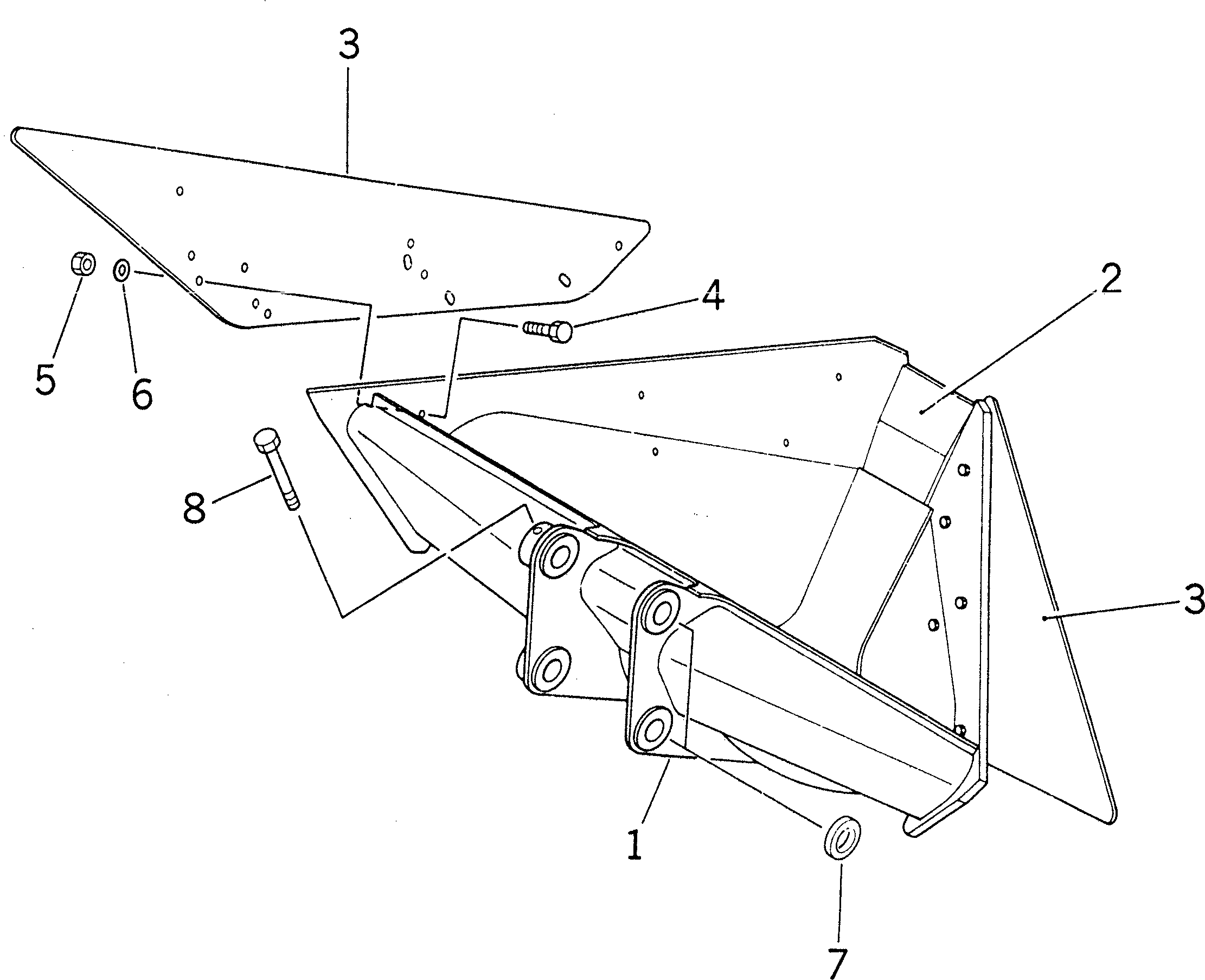 Excavators Komatsu / PC200CA-6 S/N T10001-UP (For Canada / Made in Thailand (KBC))(pc200cac) / TRAPEZOIDAL BUCKET(#C10001-)(360360 : T1510-01D1)