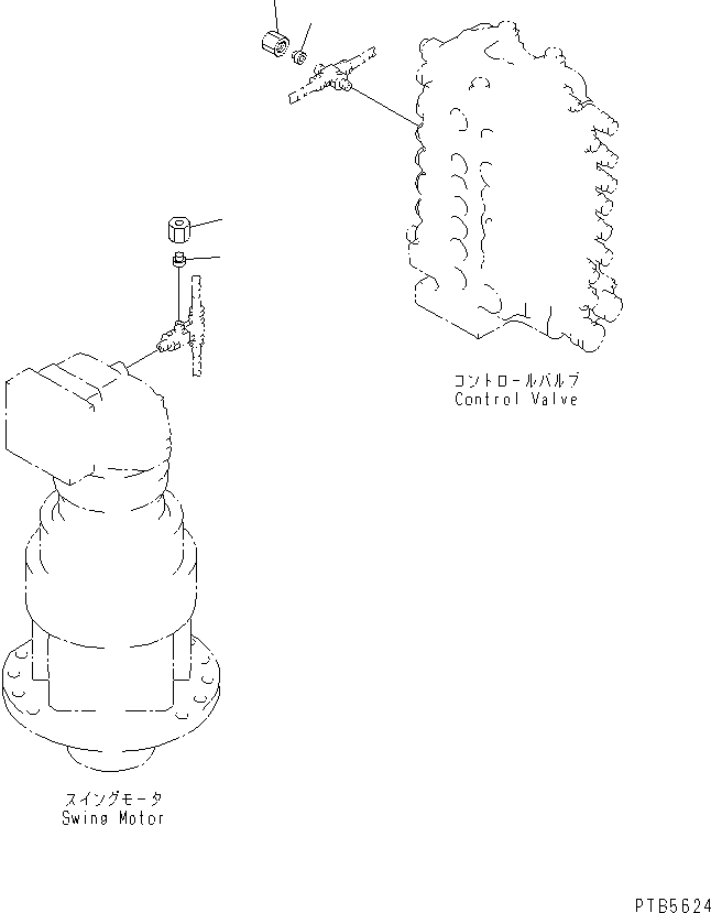 Komatsu parts book diagram for PC200EL-6K S/N K30001-UP: DRIFT PRIVENTIVE LESS (ARM)