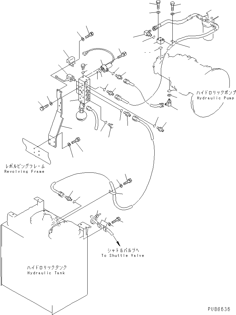 Komatsu parts book diagram for PC200EL-6K S/N K30001-UP: SOLENOID VALVE(#K30001-K30051)