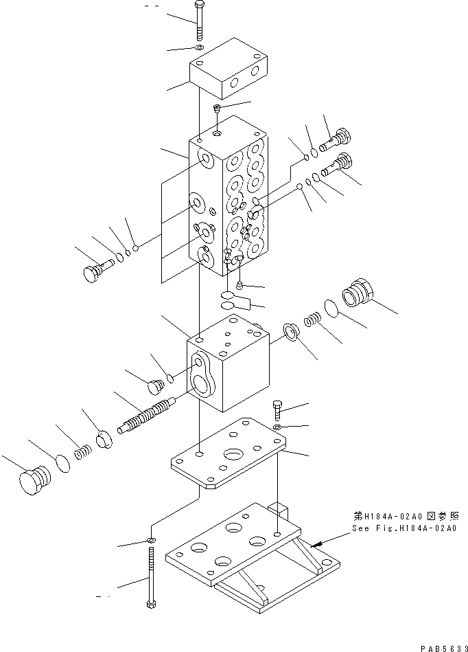 Komatsu parts book diagram for PC200EL-6K S/N K30001-UP: SHUTTLE AND EQUALIZE VALVE(#K30001-K31999)
