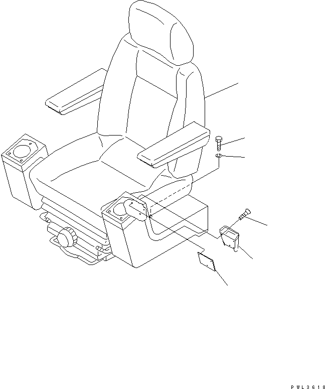Komatsu parts book diagram for PC200EL-6K S/N K30001-UP: OPERATOR'S SEAT(#K30207-K30263)