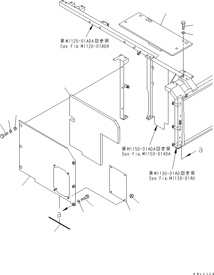Komatsu parts book diagram for PC200EL-6K S/N K30001-UP: PARTITION (AIR CONDITIONER)(#K32001-)
