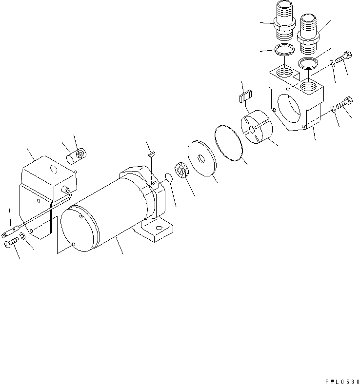 Komatsu parts book diagram for PC200EL-6K S/N K30001-UP: REFUELING PUMP (INNER PARTS)(#K30001-K32021)