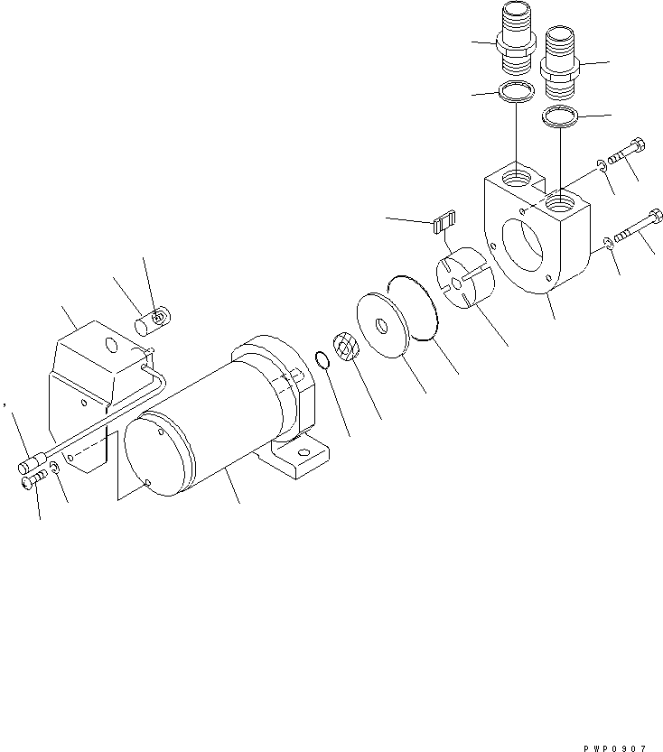 Komatsu parts book diagram for PC200EL-6K S/N K30001-UP: REFUELING PUMP (INNER PARTS)(#K32022-)