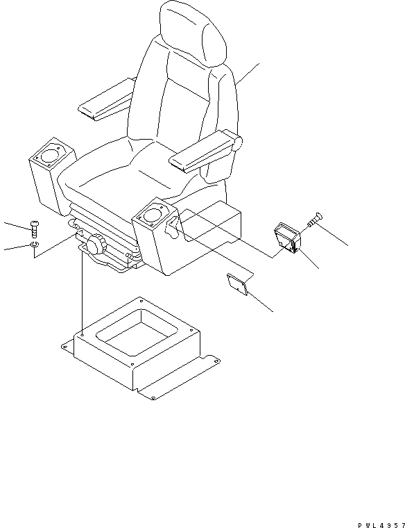 Komatsu parts book diagram for PC200EN-6K S/N K30001-UP: OPERATOR'S SEAT(#K34001-)