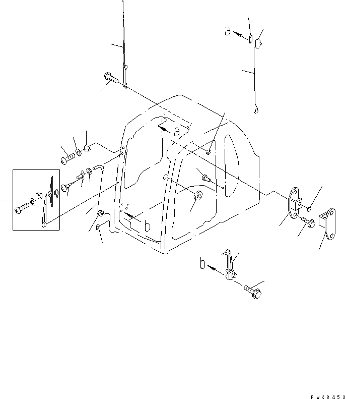 Komatsu parts book diagram for PC200EN-6K S/N K30001-UP: OPERATOR'S CAB (ELECTRICAL)(#K30264-K34000)